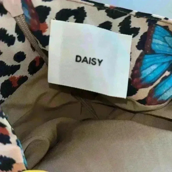 Daisy Daisy TV Tropics Cheetah Butterfly Mini Dress sz medium M - Picture 13 of 15